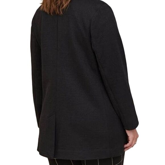TORRID Textured Knit Longline Blazer Deep Black Size 5/5X - Picture 3 of 13